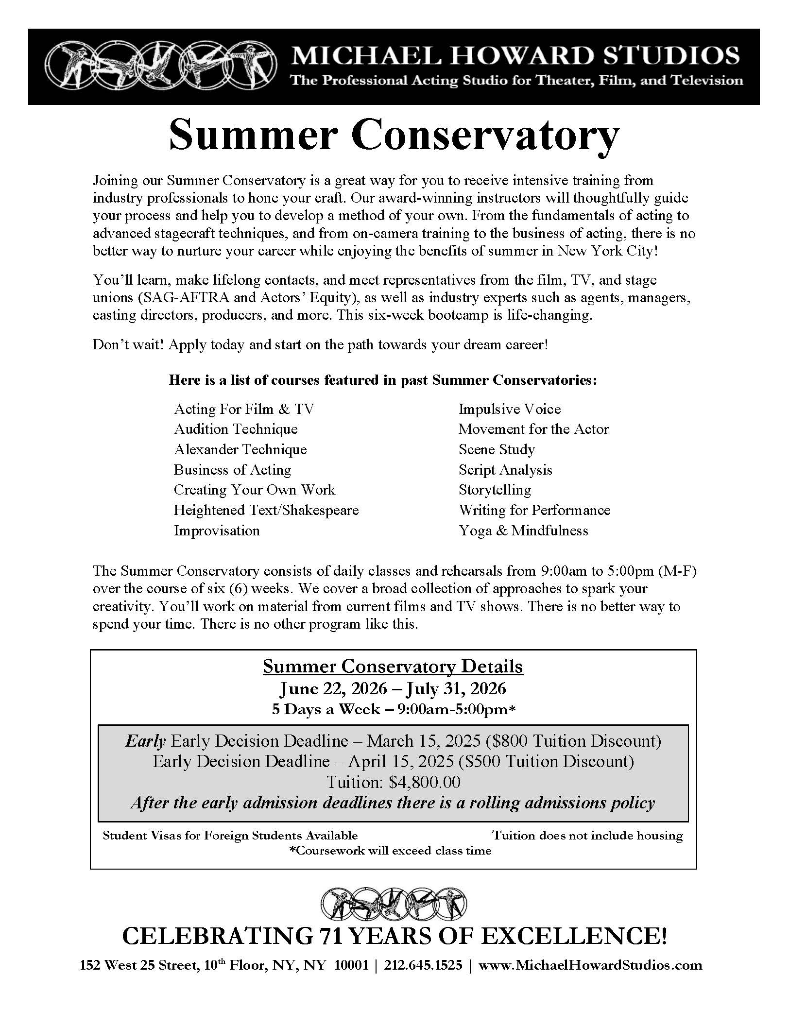 2026 Summer Con Prospectus